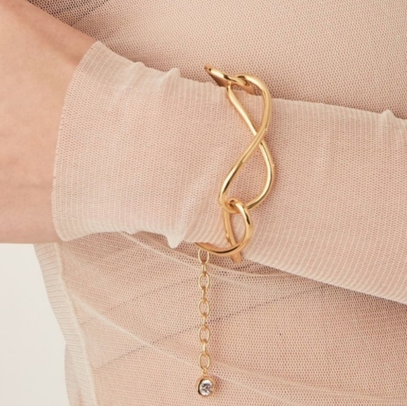 NIB $128 Anthropologie Jackie Mack Lumi Link Bracelet With Dust Bag - Picture 4 of 8